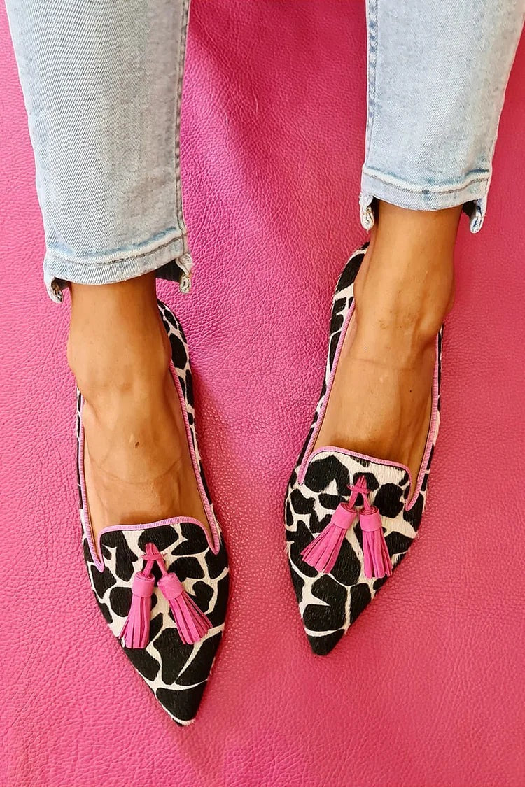 Loafers for Women | Patterned Tassel Detail