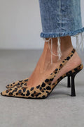 Slingback Heels for Women | Patterned Pointed Toe