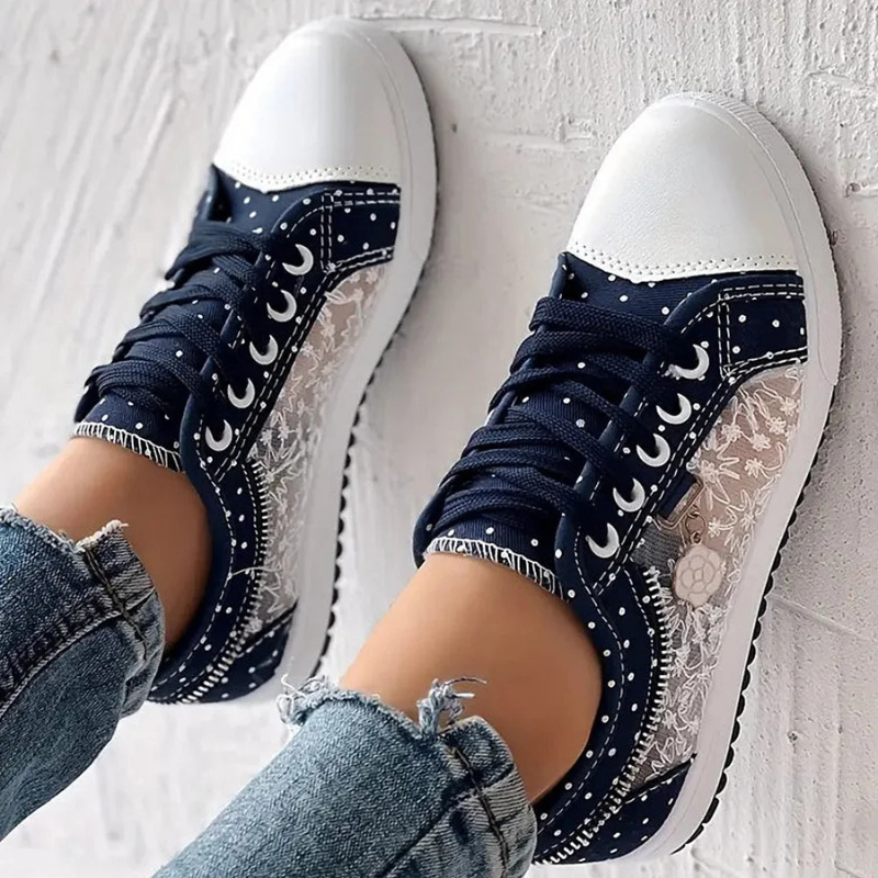 Sneakers For Women | Tie-Front  Low-Top
