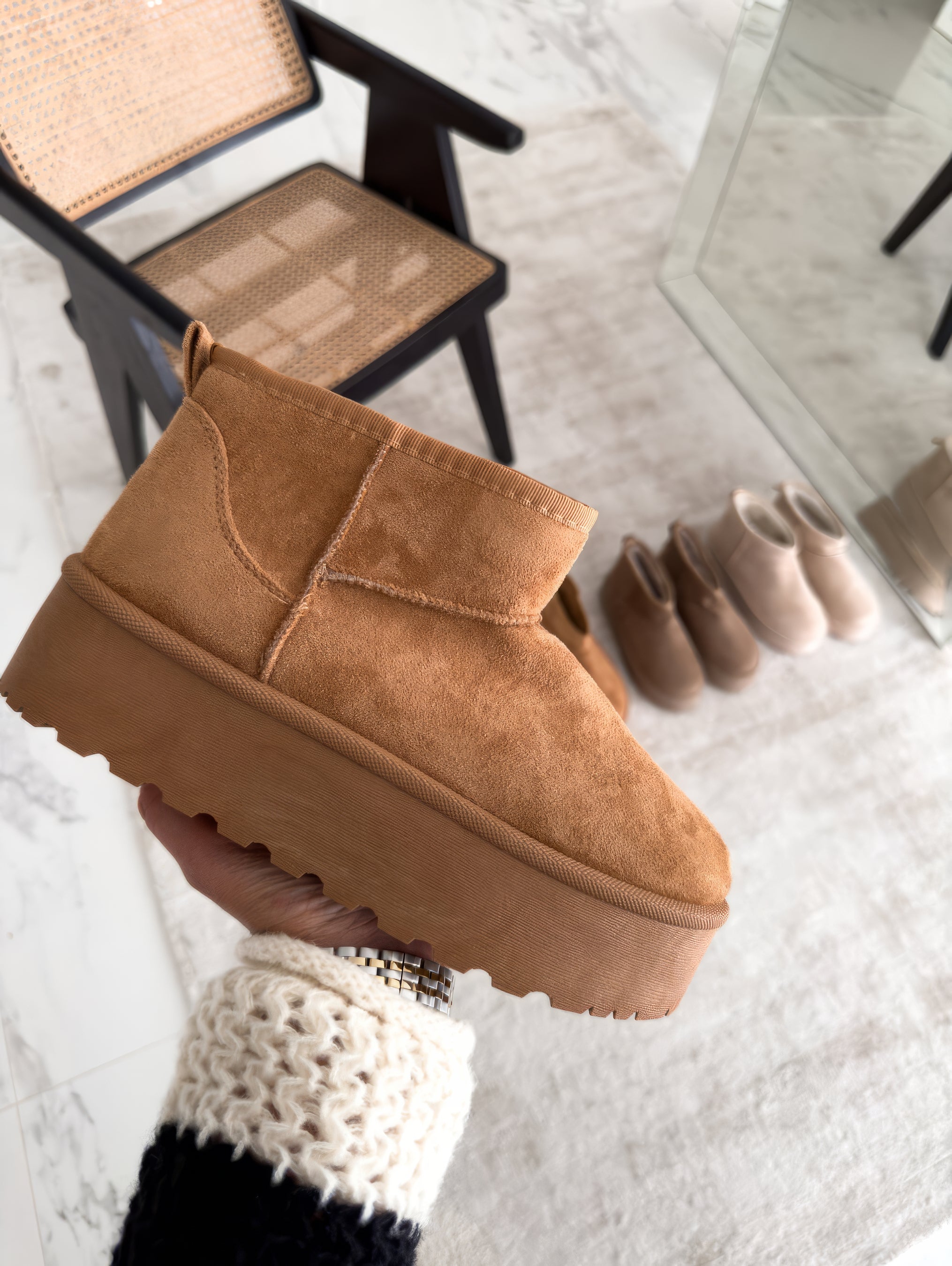 Boots For Women | Ankle Pull-On With Platform Sole