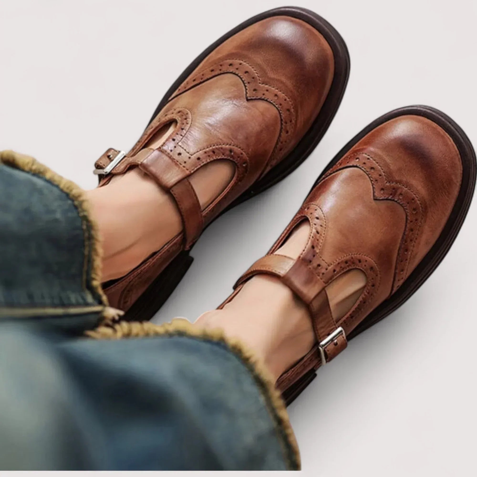 Mary Jane Shoes for Women | Brogue Detailing