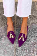 Loafers for Women | Tassel Detail Pointed Toe