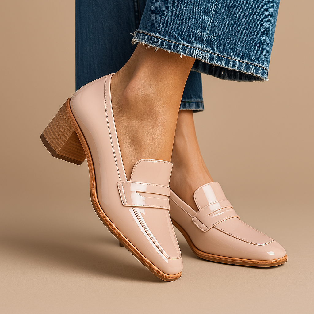 Block Heels for Women | Closed-Toe Slip-On