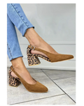 Block Heels for Women |  Closed toe slingback