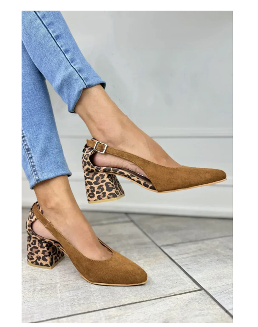 Block Heels for Women |  Closed toe slingback