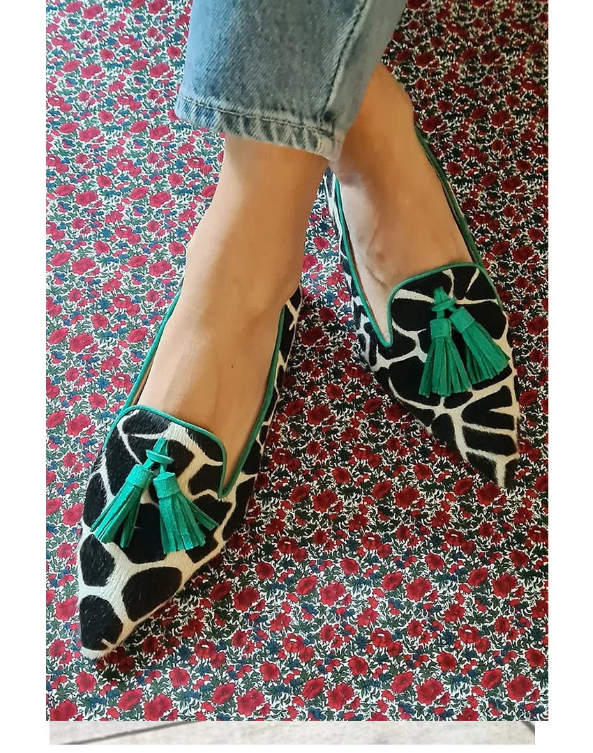 Loafers for Women | Patterned Tassel Detail