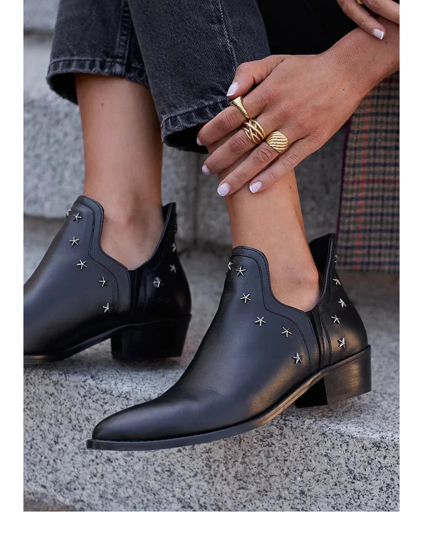 Boots for Women | Ankle-Height Studded Detail