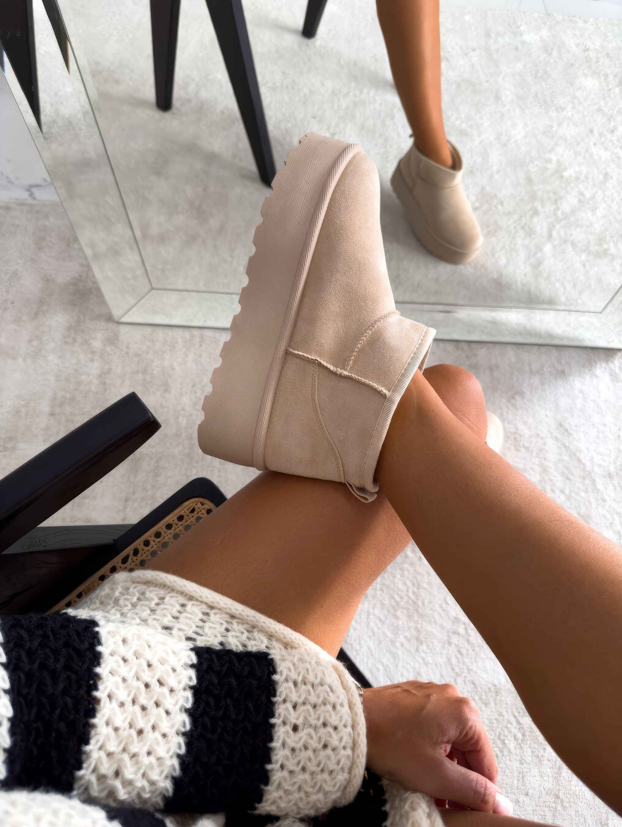 Boots For Women | Ankle Pull-On With Platform Sole