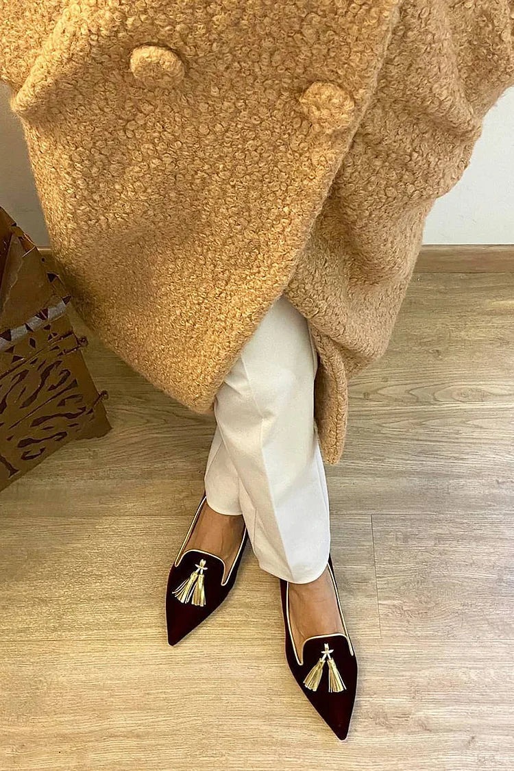Loafers for Women | Tassel Detail Pointed Toe