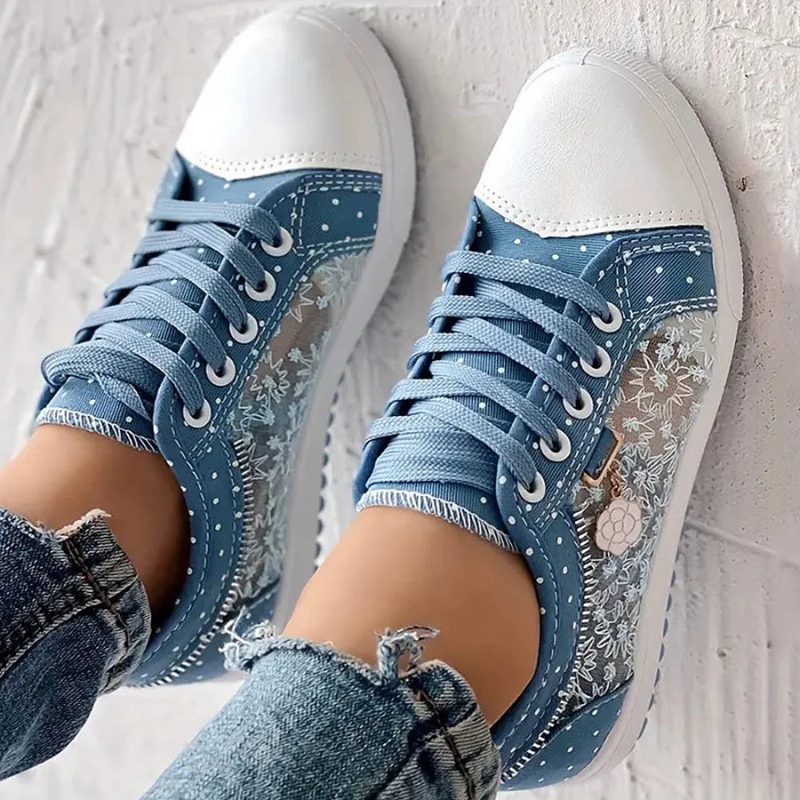 Sneakers For Women | Tie-Front  Low-Top