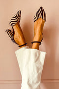 Sandals For Women | Pointed Toe Slingback Block Heel Style