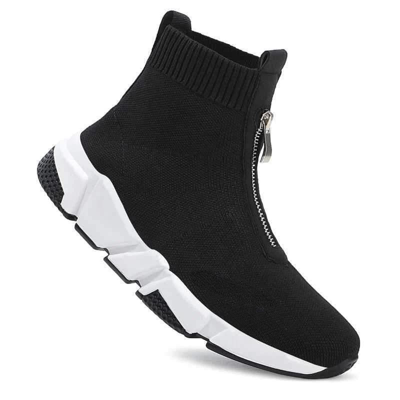 Boots For Women | High-Top Zip Front Platform Sole