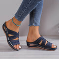 Sandals For Women | Open Toe Slip-On With Cutout Sides
