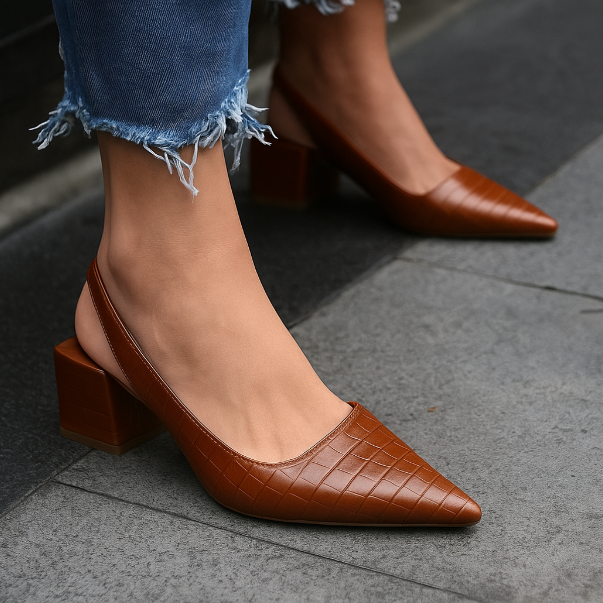 Flats For Women | Pointed Toe Slingback Style