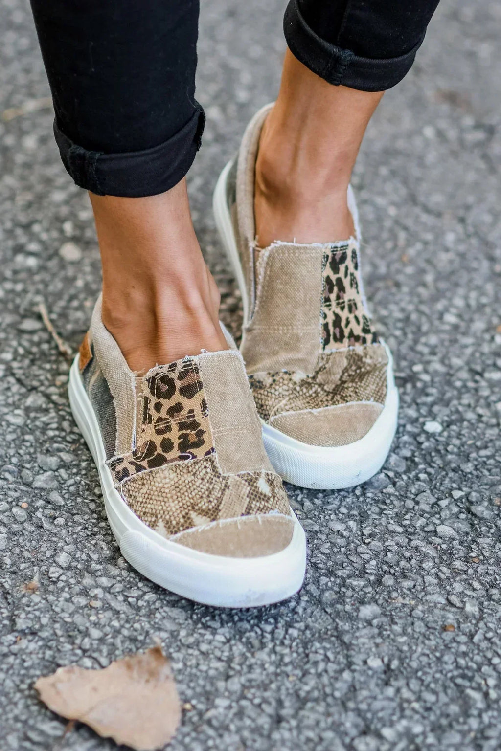 Loafers For Women | Slip-On Patterned Upper