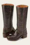 Boots For Women | Mid Calf Block Heel With Closed Toe