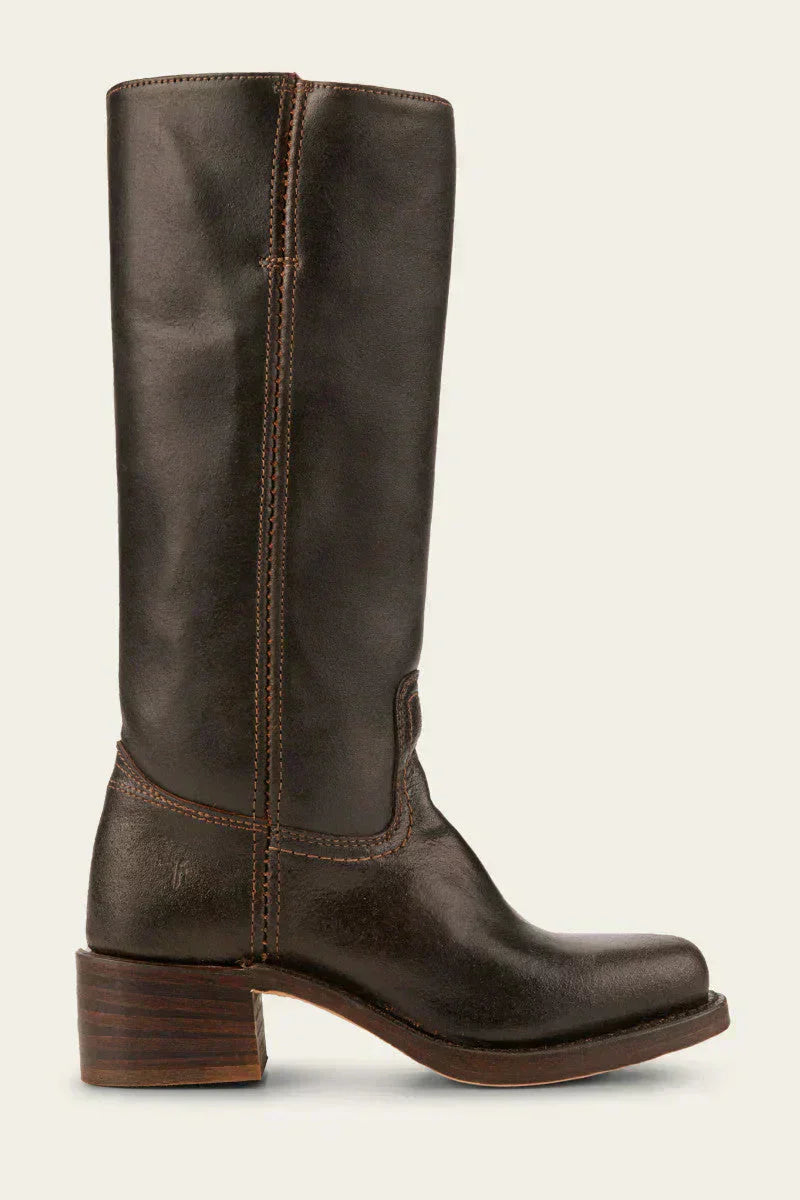 Boots For Women | Mid Calf Block Heel With Closed Toe