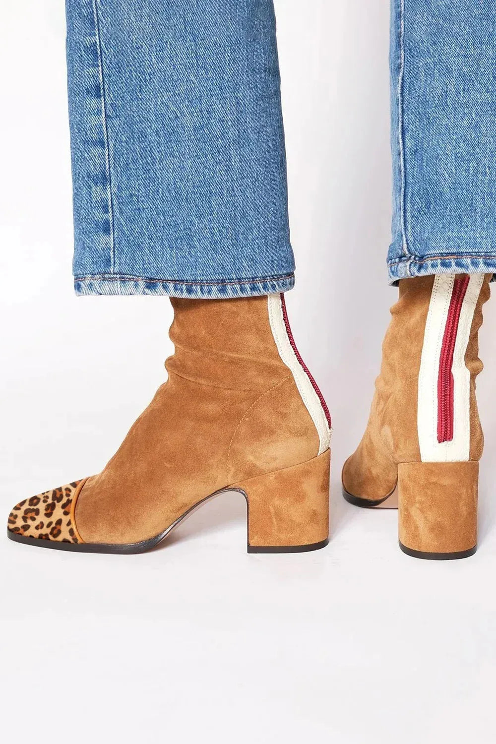 Boots For Women | Ankle Height Block Heel With Closed Toe