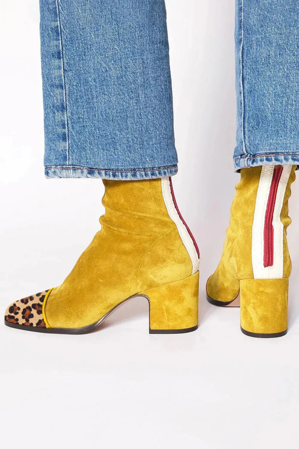 Boots For Women | Ankle Height Block Heel With Closed Toe