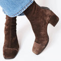 Boots For Women | Ankle Height Block Heel With Closed Toe