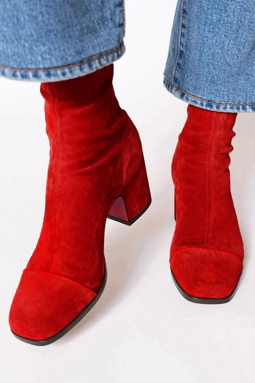 Boots For Women | Ankle Height Block Heel With Closed Toe