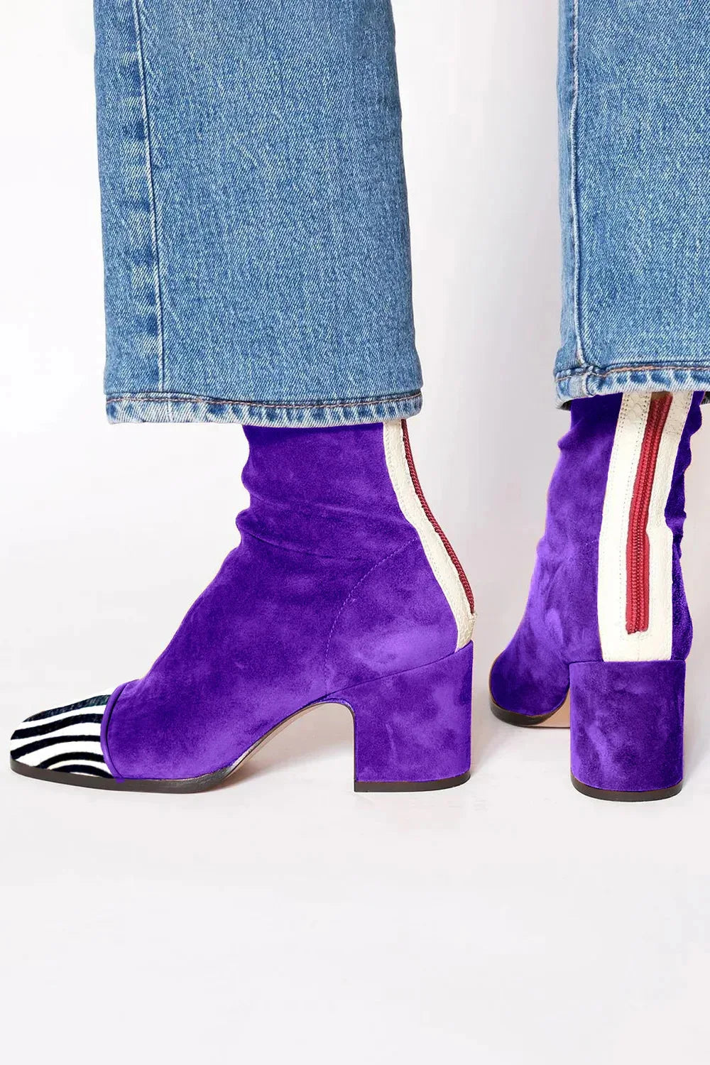 Boots For Women | Ankle Height Block Heel With Closed Toe