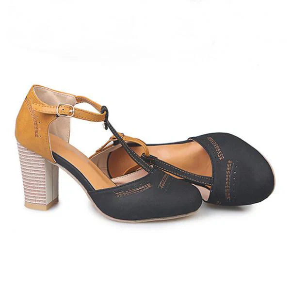 Mary Jane Shoes for Women | T-Strap Block Heel